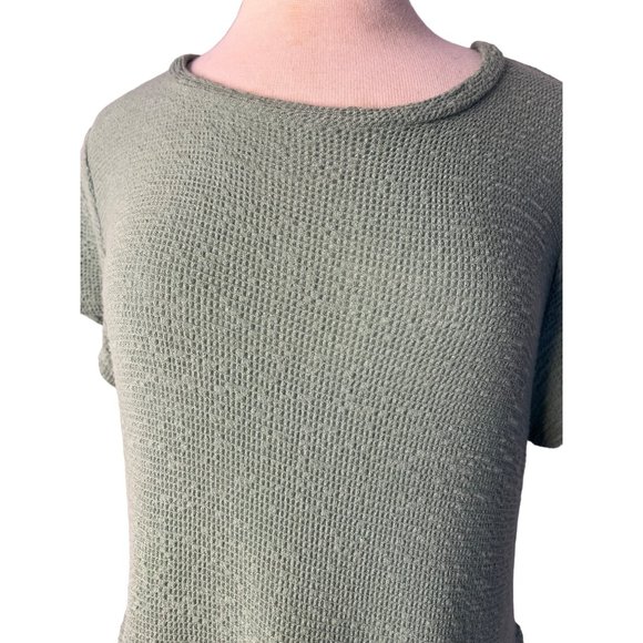 Rolla Coaster Baby Doll Dress Large Green Short Sleeve Round Neck Stretchy Layer - Picture 7 of 14